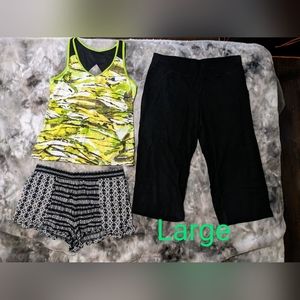 Ladies Large lounging/workout clothing set all in excellent condition.